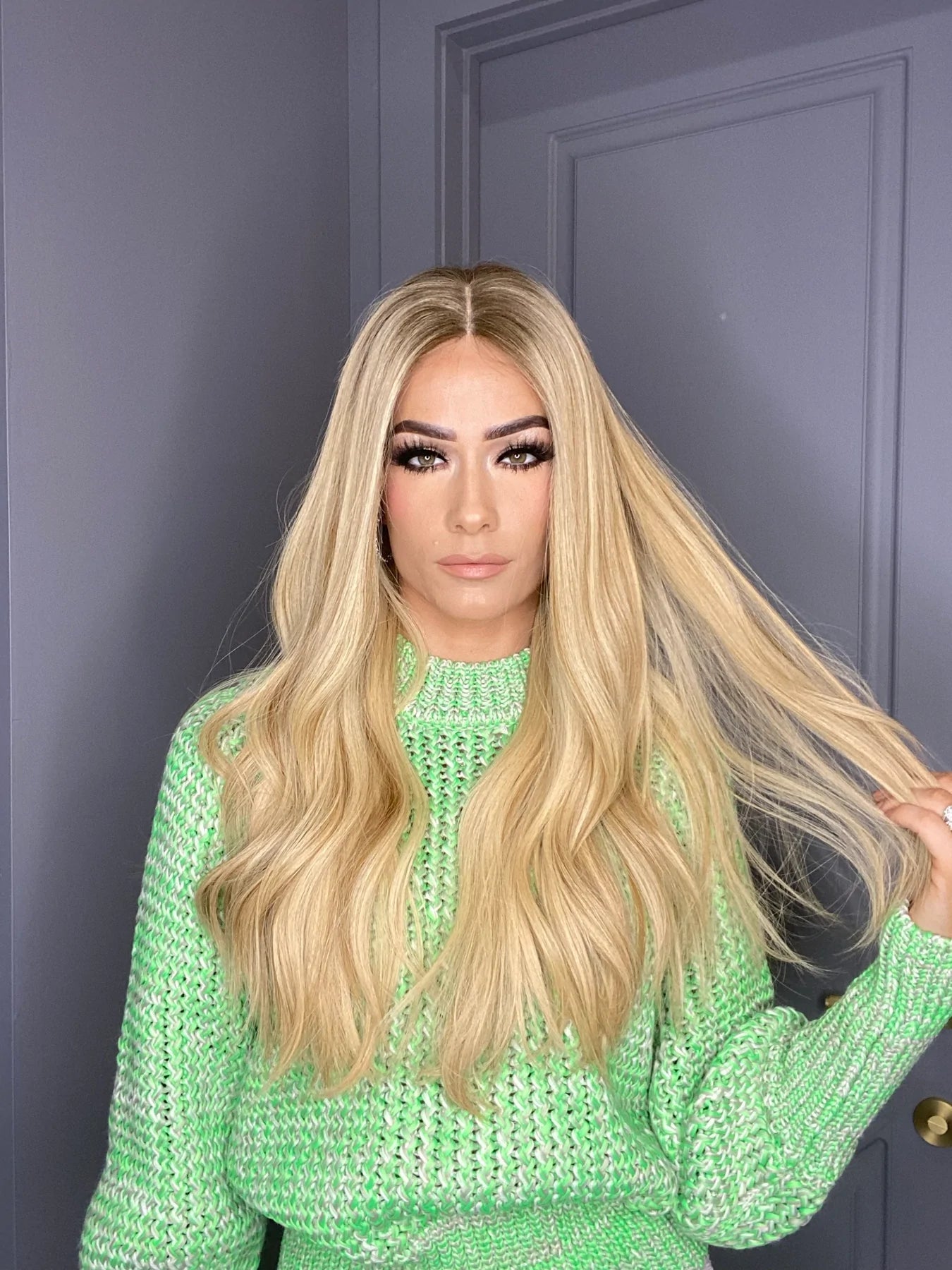 Green lace front wigs straight Sol Beauty Wigs