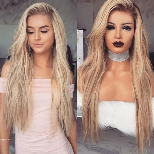 Cute Girl Wave Long Blonde Wigs