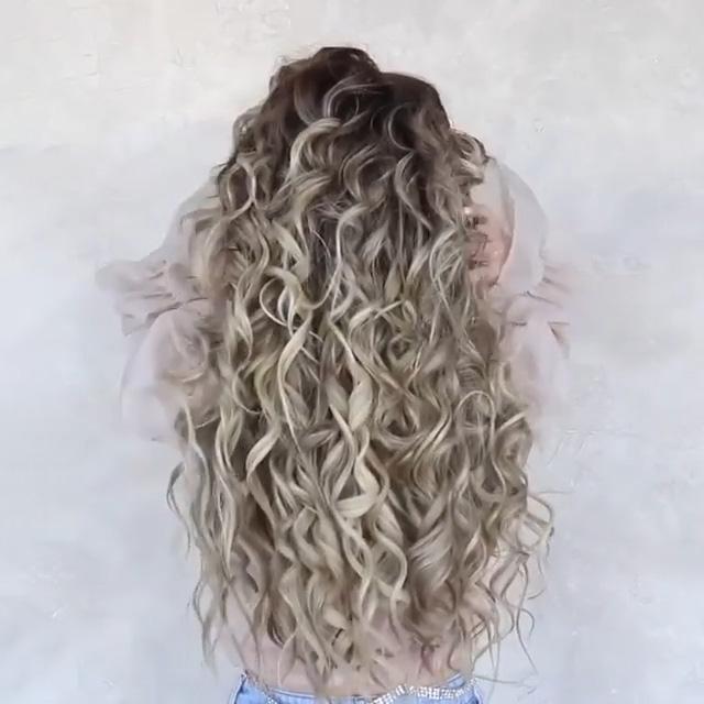 Long Curly Blonde Wig Glueless Daily Wear