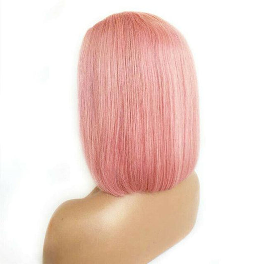 Natural Short Pink BOB Wig For Women