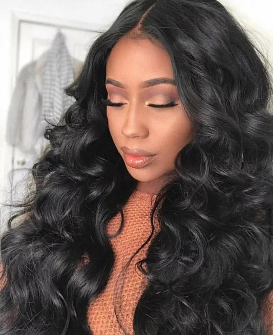 Natural Soft Black Wave Wig