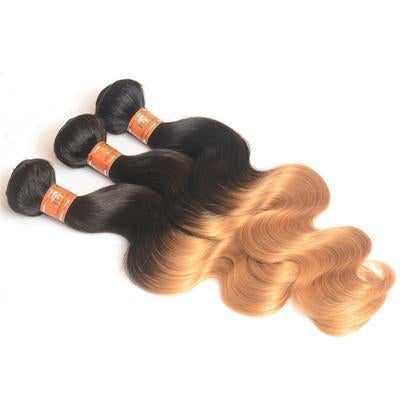 100% Human Hair Two-color gradient curly hair weft