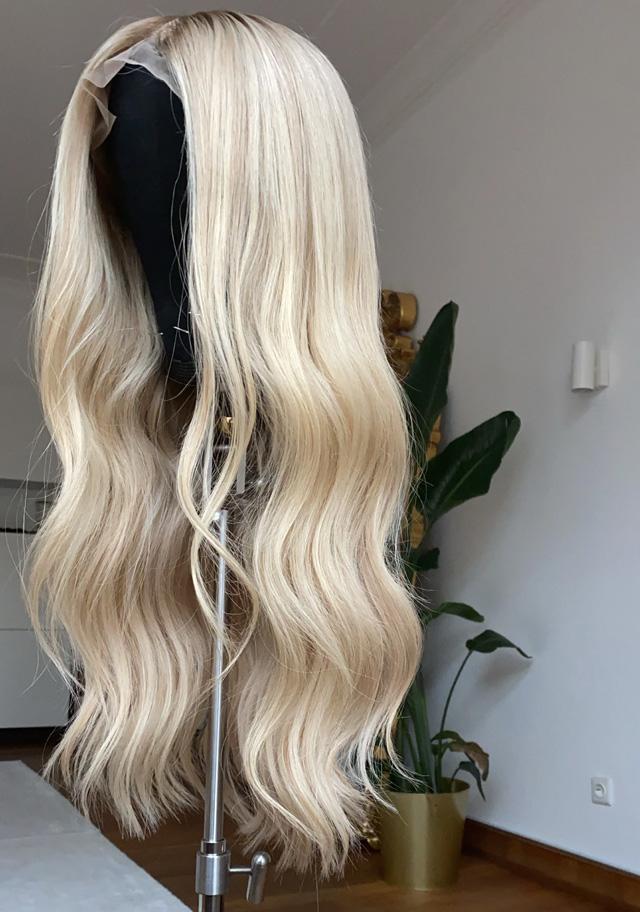 Natural Blonde Handmade Wigs