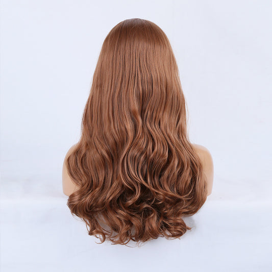 Long Loose Wavy Brown Lace Front Wig