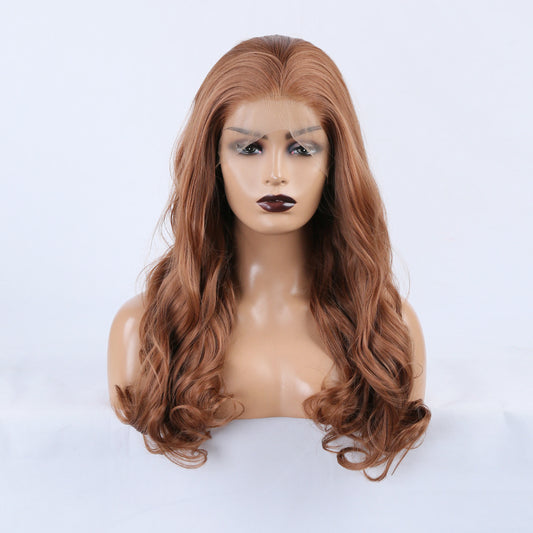 Long Loose Wavy Brown Lace Front Wig